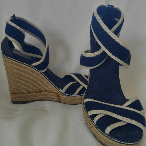 Tory Burch Wedge Sandals - Picture 1 of 6